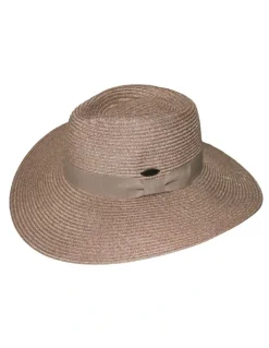 Rigon Fiona Wide Brim Fedora Hat In Sandstone