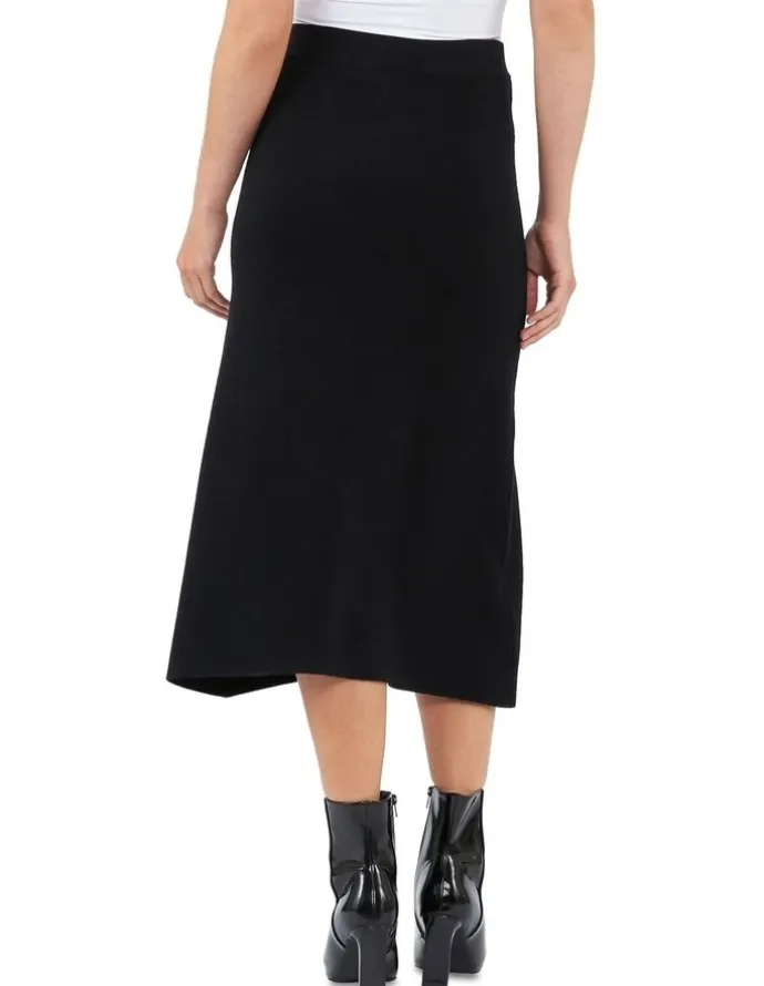 Ripe A-Line Knit Skirt in Black