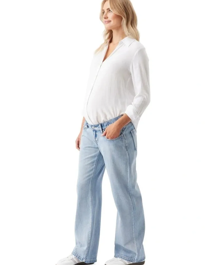 Ripe Billie Elastic Waist Jean in Light Wash