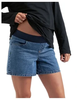 Ripe Brooklyn Denim Short in Mid Wash