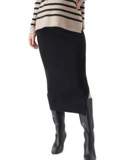 Ripe Dani Knit Skirt in Black