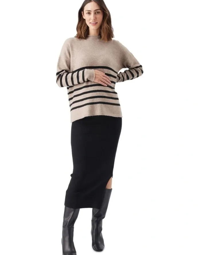 Ripe Dani Knit Skirt in Black