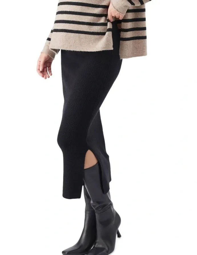 Ripe Dani Knit Skirt in Black