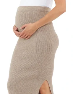 Ripe Dani Knit Skirt in Latte