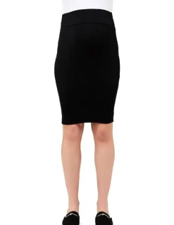 Ripe Mia Plain Skirt in Black