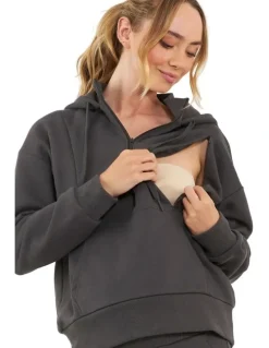 Ripe Nicky Nursing Hoodie in Slate