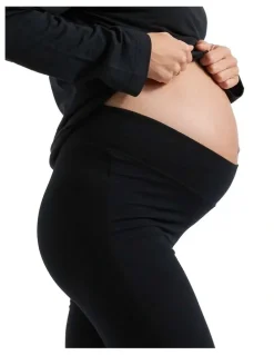 Ripe Organic Jersey Flare Pant in Black