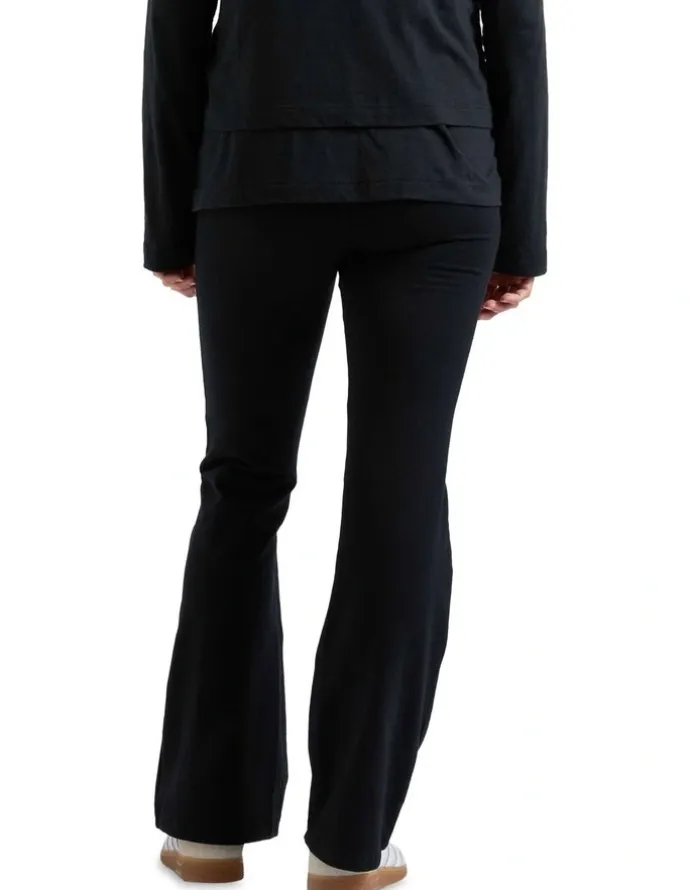 Ripe Organic Jersey Flare Pant in Black