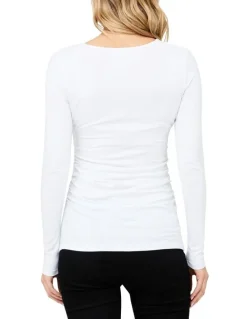 Ripe Organic Nursing Top in White