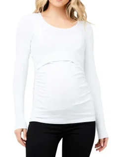 Ripe Organic Nursing Top in White