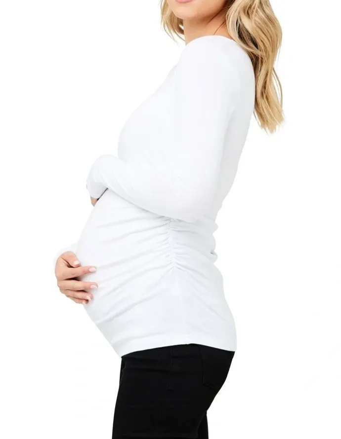 Ripe Organic Nursing Top in White
