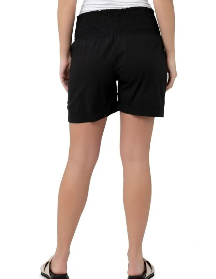Ripe Philly Cotton Shorts in Black