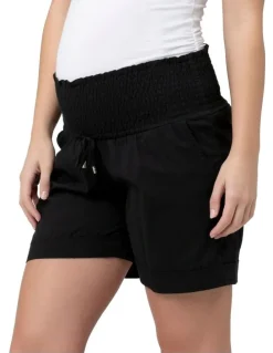 Ripe Philly Cotton Shorts in Black