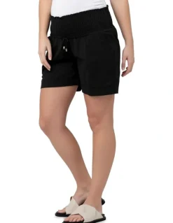 Ripe Philly Cotton Shorts in Black