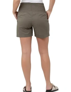 Ripe Philly Cotton Shorts in Moss