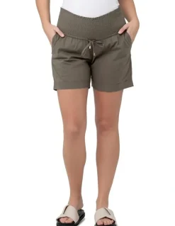 Ripe Philly Cotton Shorts in Moss