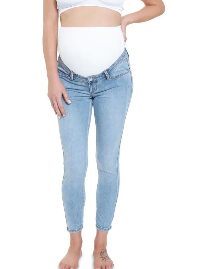 Ripe Rebel Ankle Grazer Jegging in Light Blue