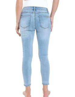 Ripe Rebel Ankle Grazer Jegging in Light Blue