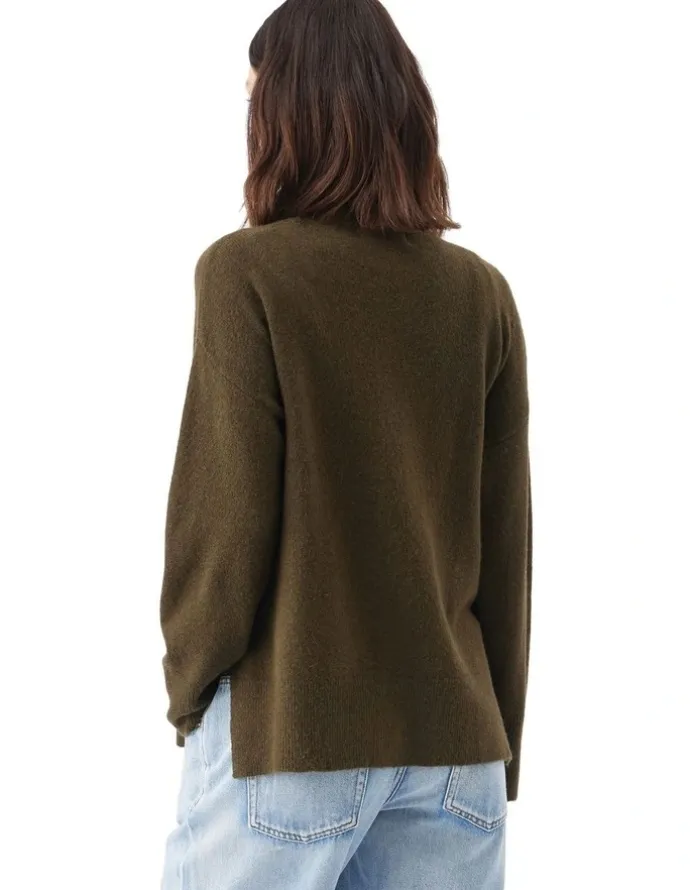 Ripe Tully Knit Cardigan in Khaki