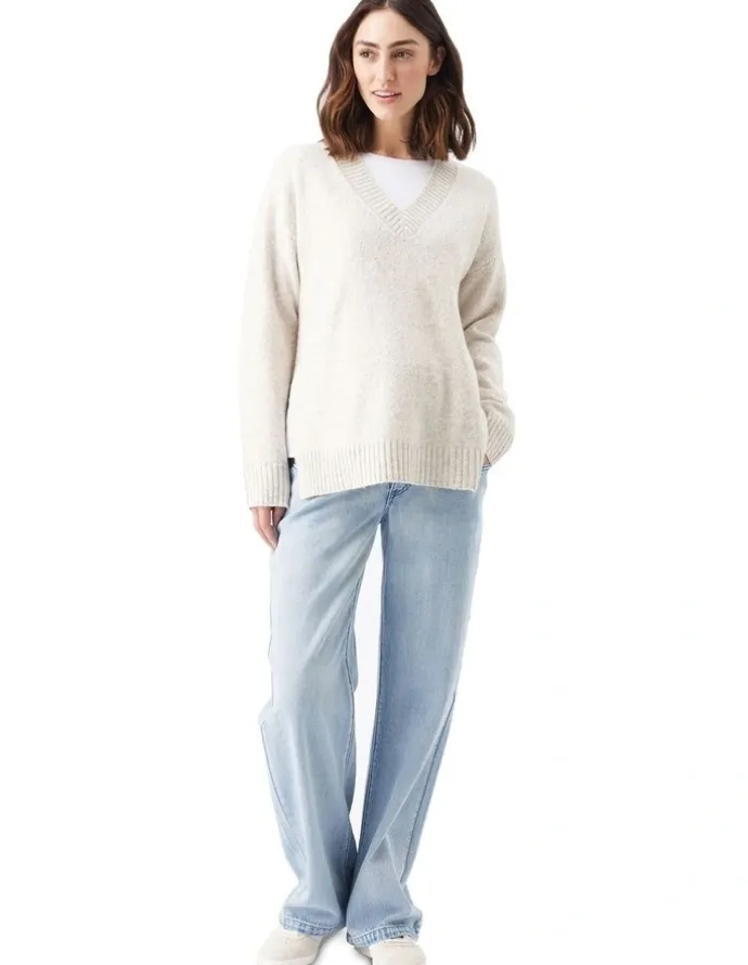 Ripe Vera Nursing Knit in Oat Marle