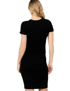 Ripe Embraced Nursing Dress in Black
