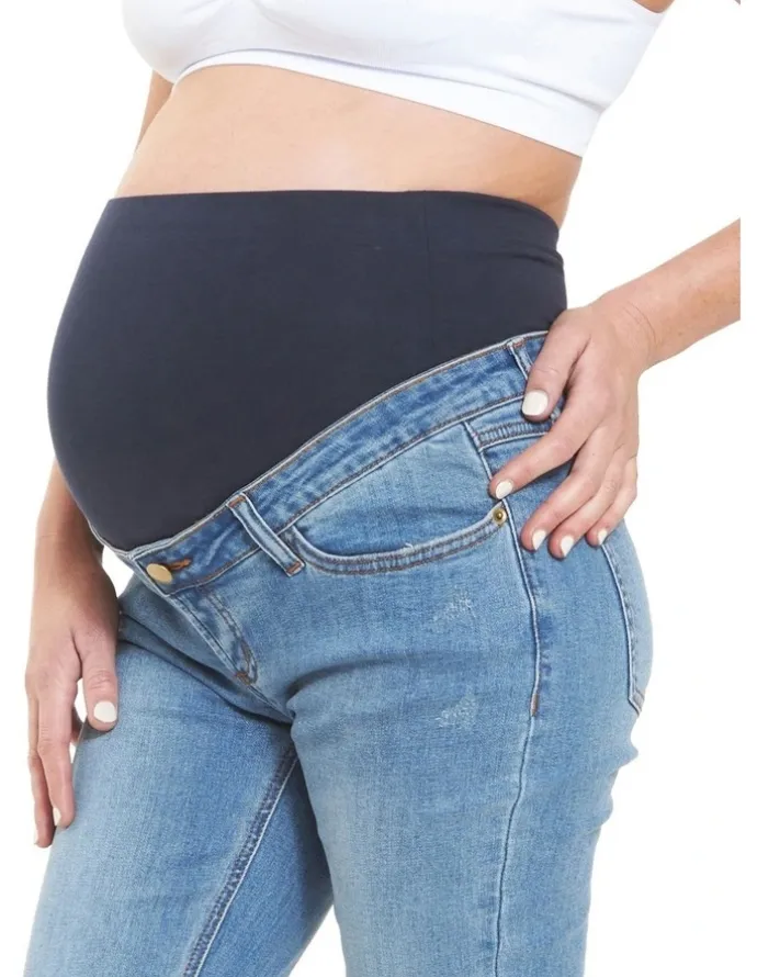 Ripe Tyler Classic Slim Leg Jean in Blue
