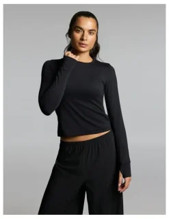 Rockwear Activate Brushed Long Sleeve Black