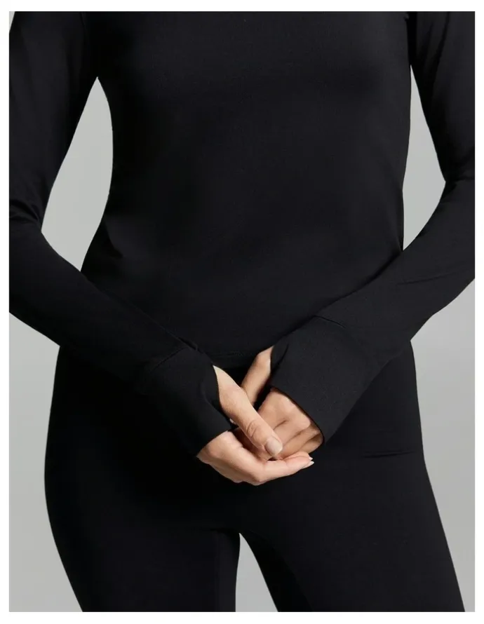 Rockwear Activate Brushed Long Sleeve Black