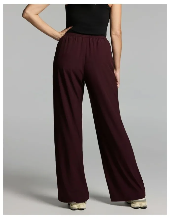 Rockwear At Leisure Straight Leg Pants Cherry Cola