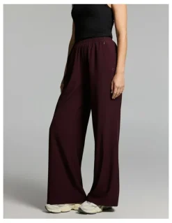 Rockwear At Leisure Straight Leg Pants Cherry Cola