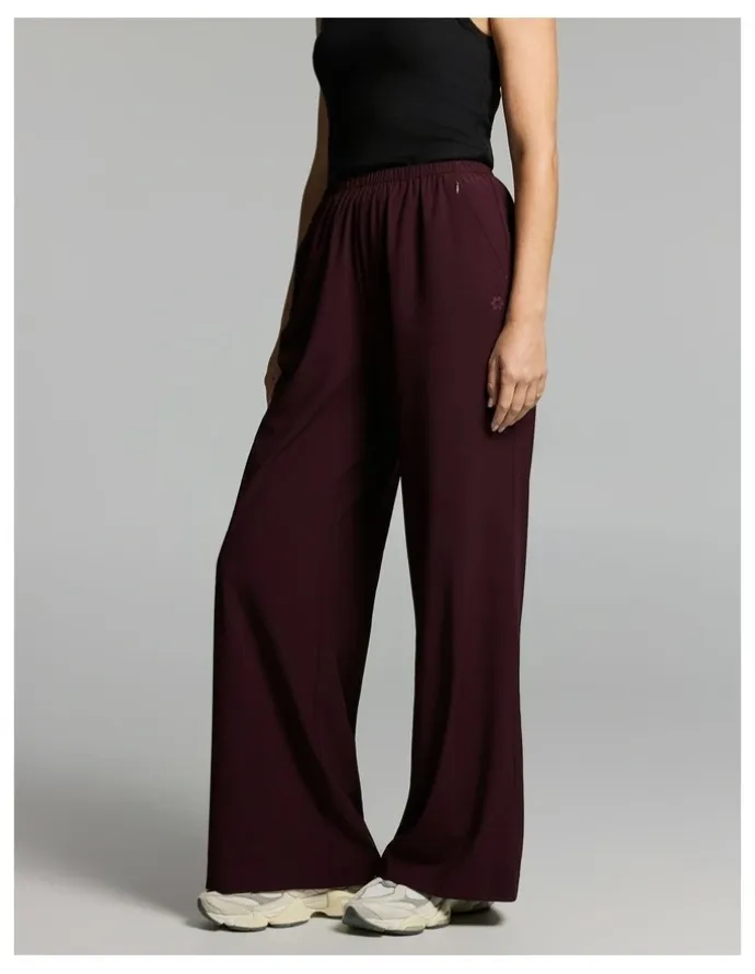 Rockwear At Leisure Straight Leg Pants Cherry Cola