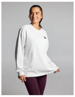 Rockwear Baggy Fit Long Sleeve Tee Light Grey Marle