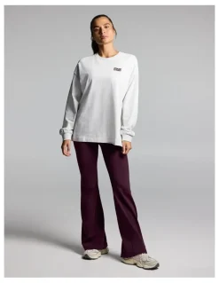 Rockwear Baggy Fit Long Sleeve Tee Light Grey Marle