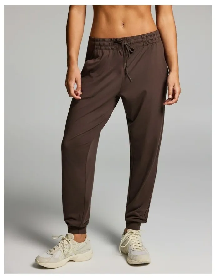 Rockwear Balance Tie Front Jogger Pants Carob