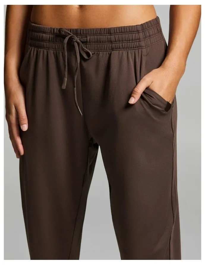 Rockwear Balance Tie Front Jogger Pants Carob