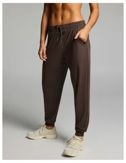 Rockwear Balance Tie Front Jogger Pants Carob