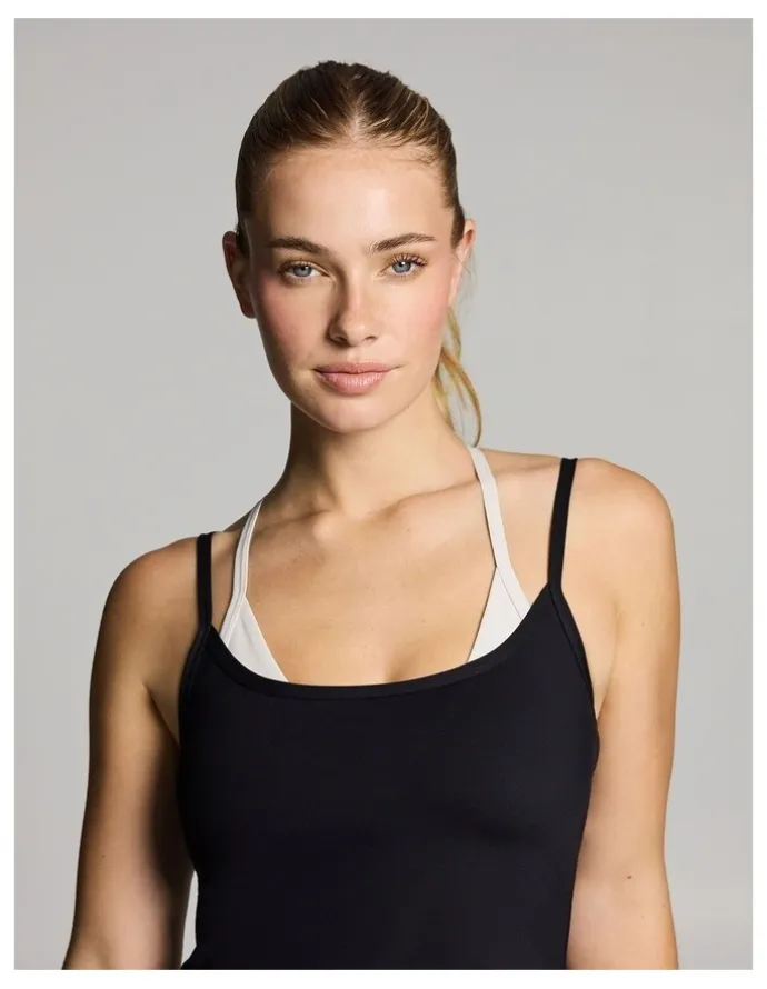 Rockwear Base One Layered Singlet in Black
