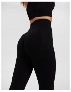 Rockwear Booty Booster Scrunch Bum Ankle Grazer Tight in Black