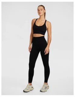 Rockwear Booty Booster Scrunch Bum Ankle Grazer Tight in Black