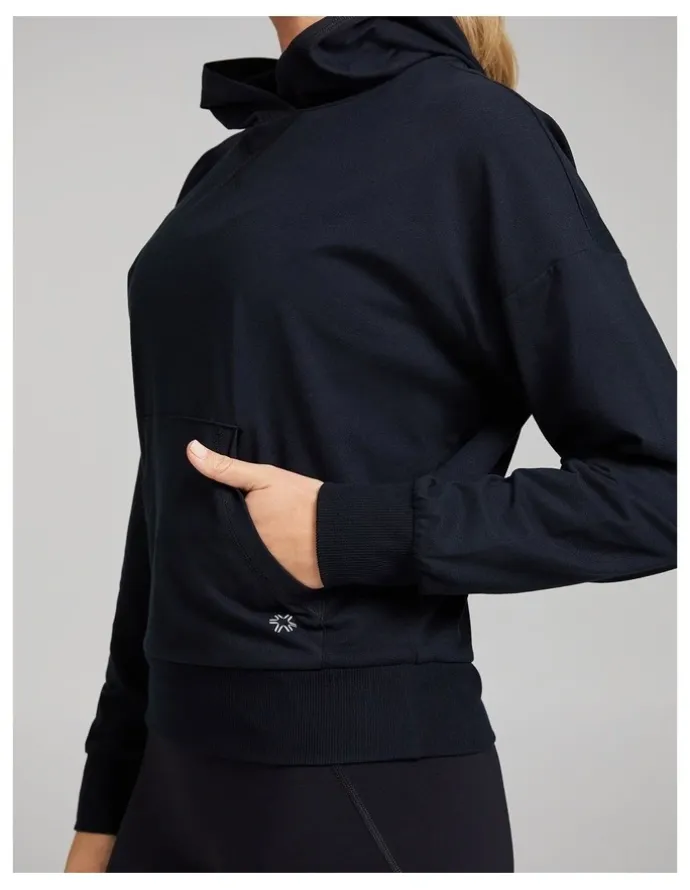 Rockwear Comfort Touch Long Sleeve Hoodie in Black