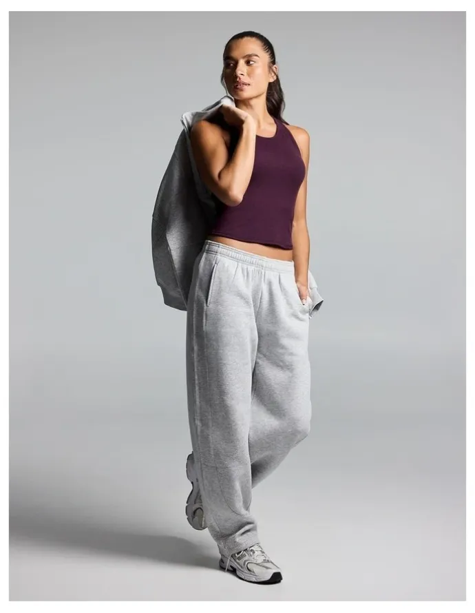 Rockwear Cosy Fleece Cocoon Jogger Mid Grey Marle