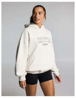 Rockwear Cosy Fleece Longline Hoodie Cream