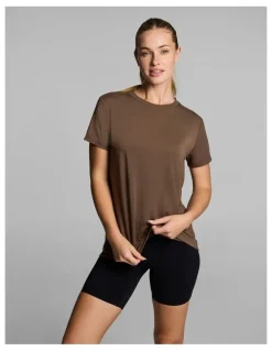 Rockwear Crew Neck Relaxed Tee in Walnut