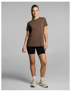 Rockwear Crew Neck Relaxed Tee in Walnut