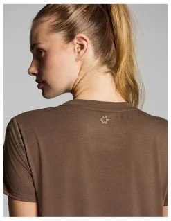 Rockwear Crew Neck Relaxed Tee in Walnut