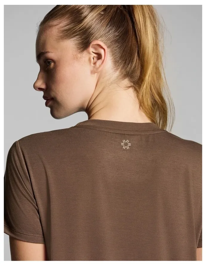Rockwear Crew Neck Relaxed Tee in Walnut