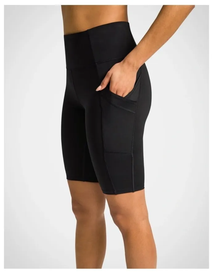 Rockwear Cross Pocket Bike Shorts in Black