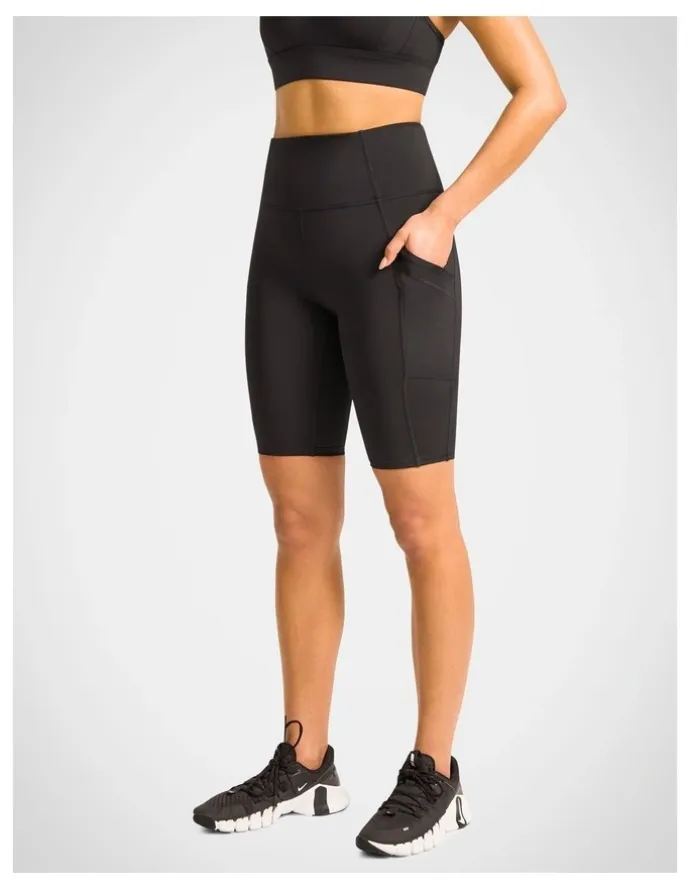 Rockwear Cross Pocket Bike Shorts in Black