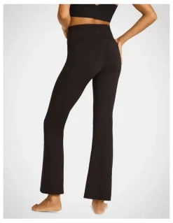 Rockwear Flared Pocket Yoga Pants in Black