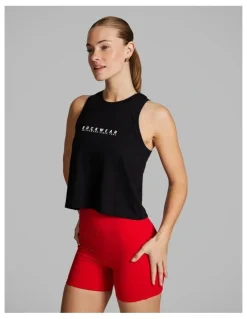 Rockwear Fleur Hip Length Tank in Black